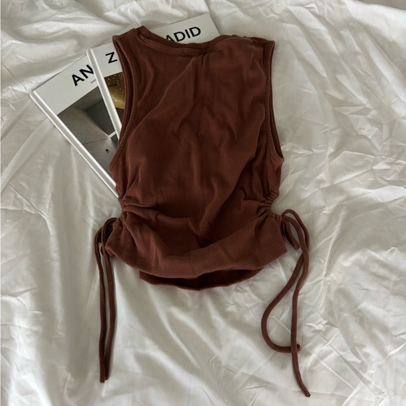 Zara Ribbed Tank with Side Holes - Picture 2 of 4